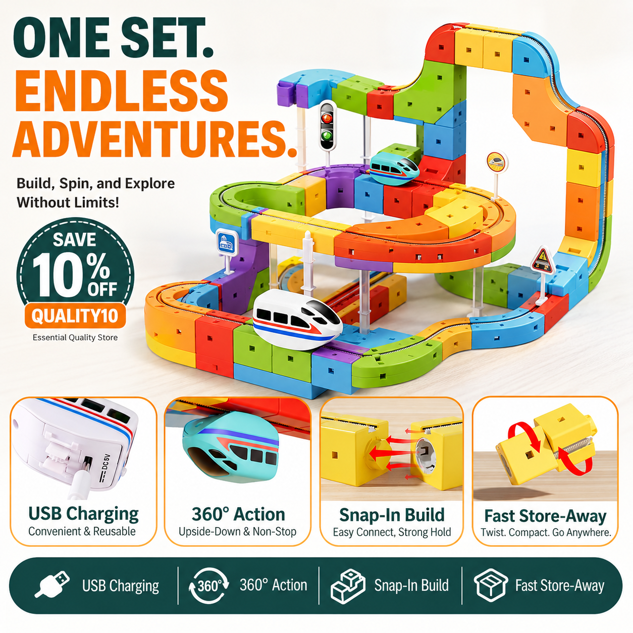 Magnetic Track Adventure Set